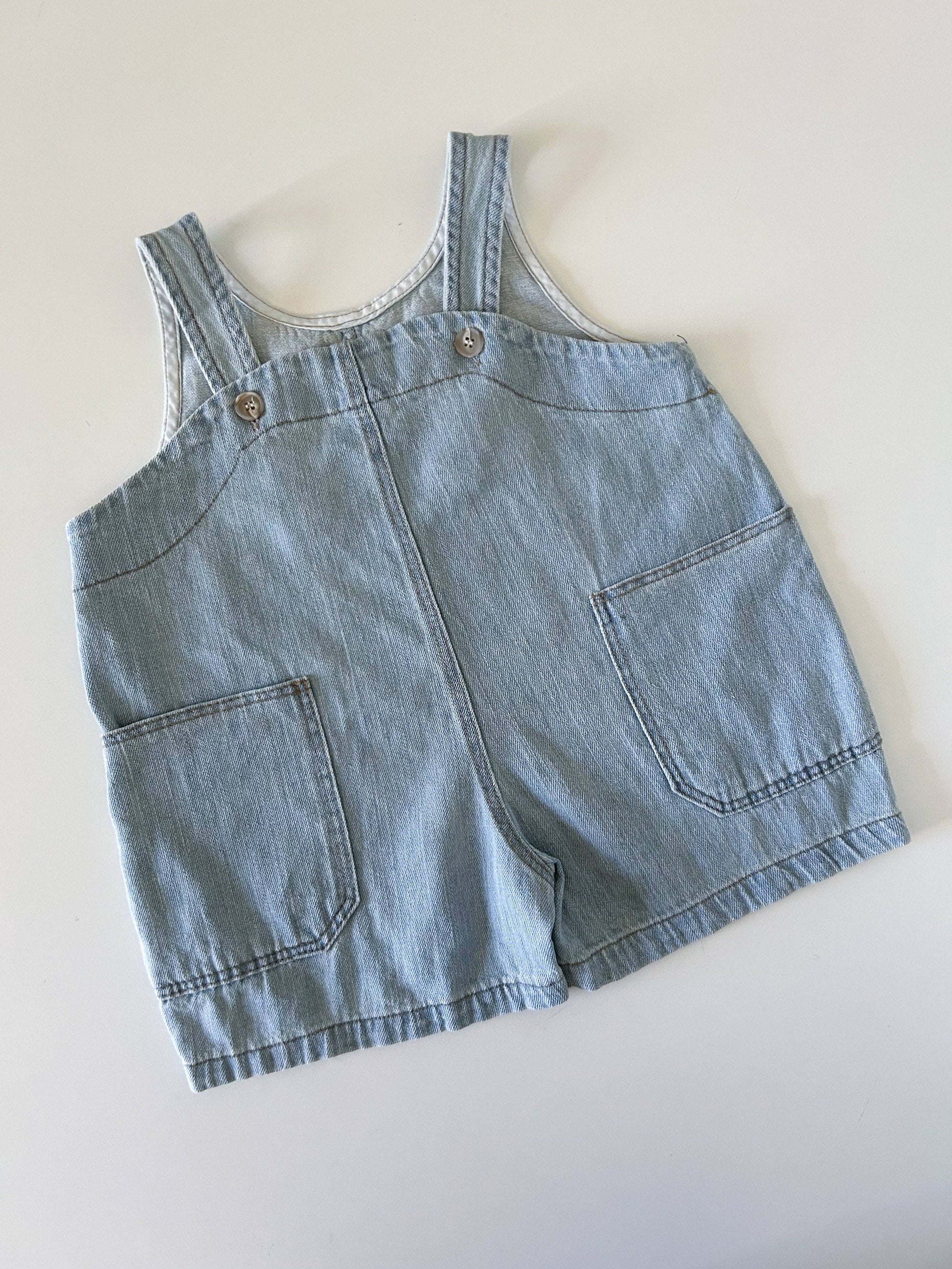 Toddler 2-Way Denim Short Overalls