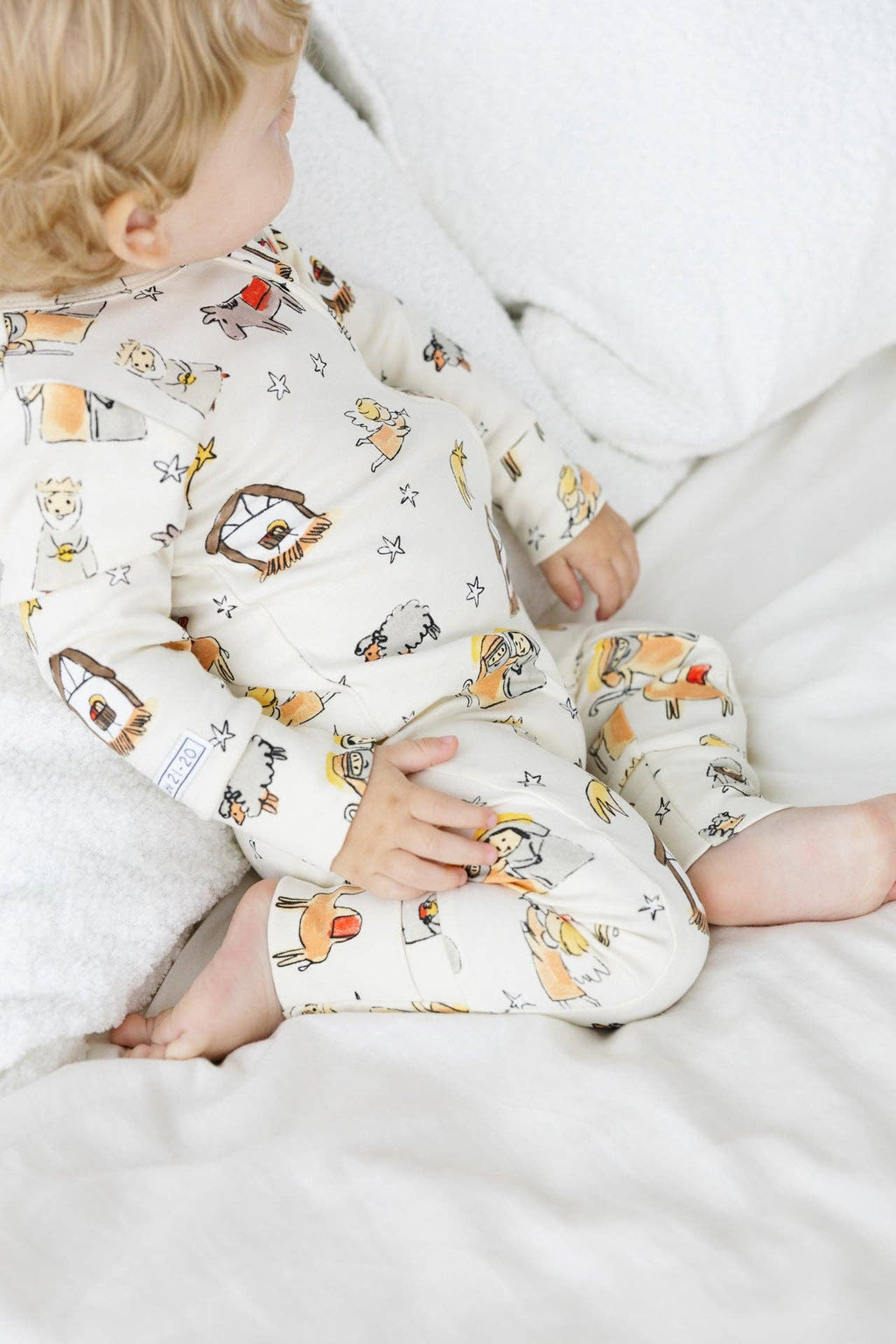 Away in a Manger PJ Footless Onesie