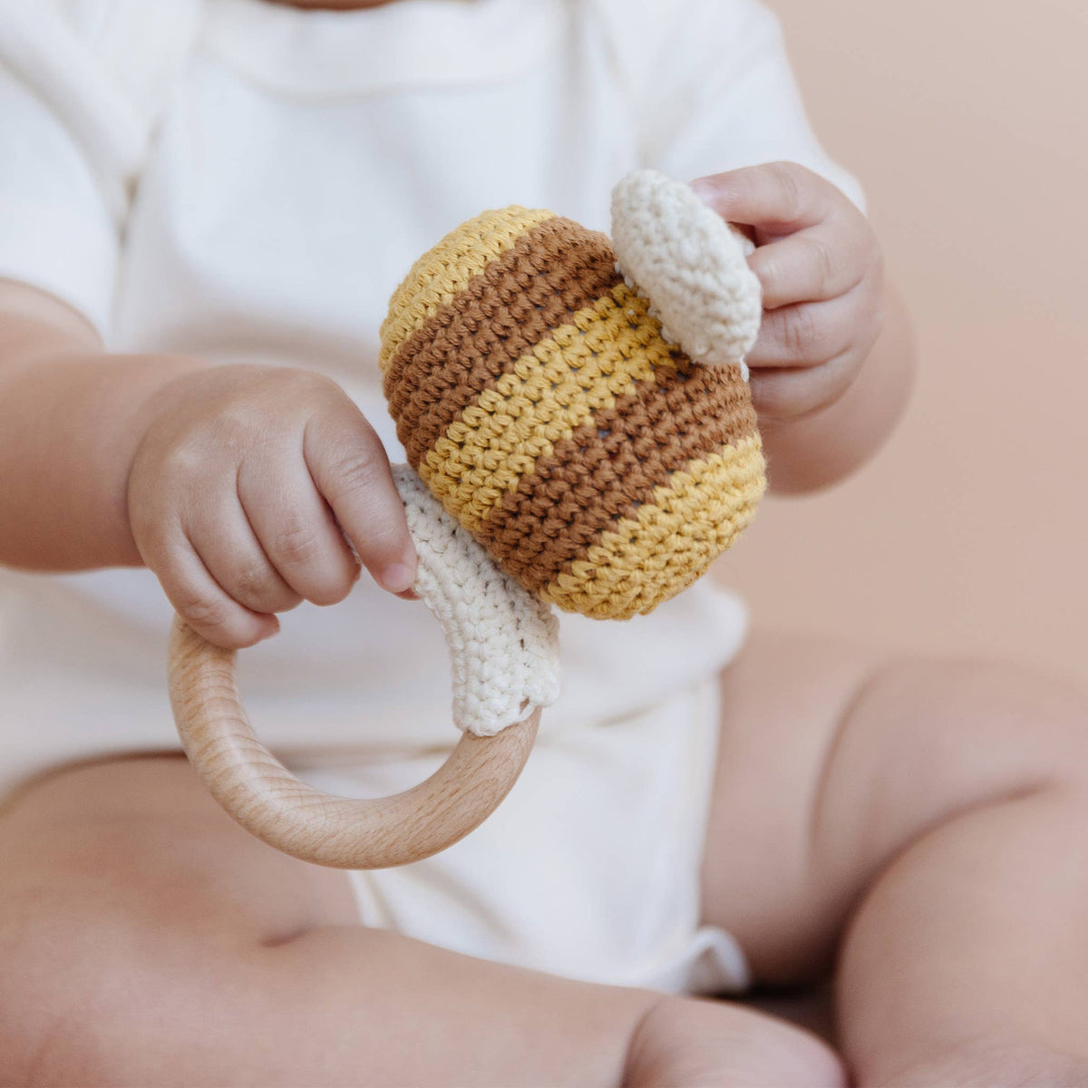 Crocheted Bee Rattle