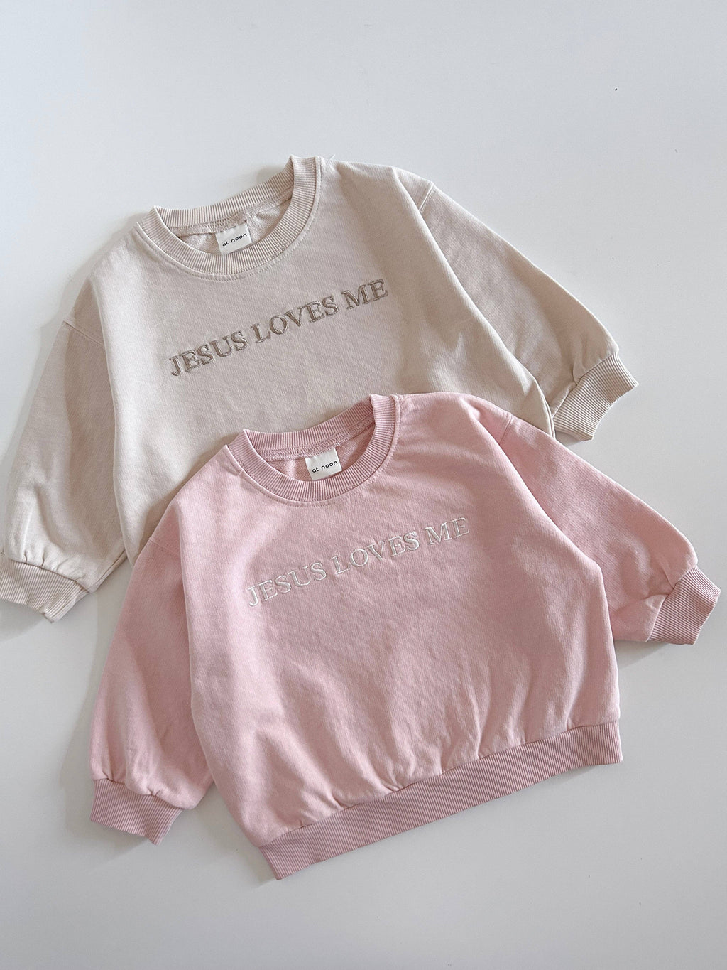 Jesus Loves Me Sweatshirt - Pink