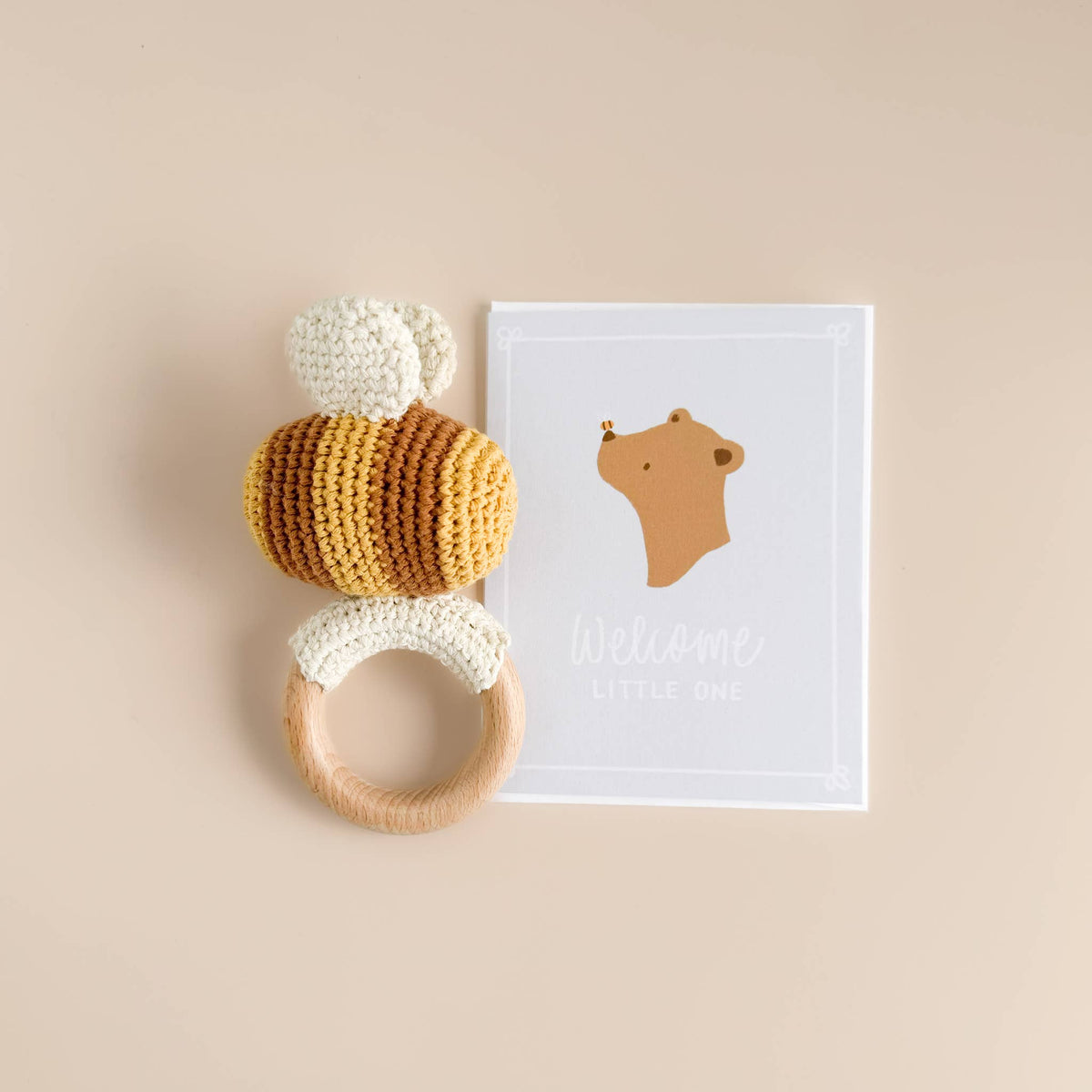 Crocheted Bee Rattle