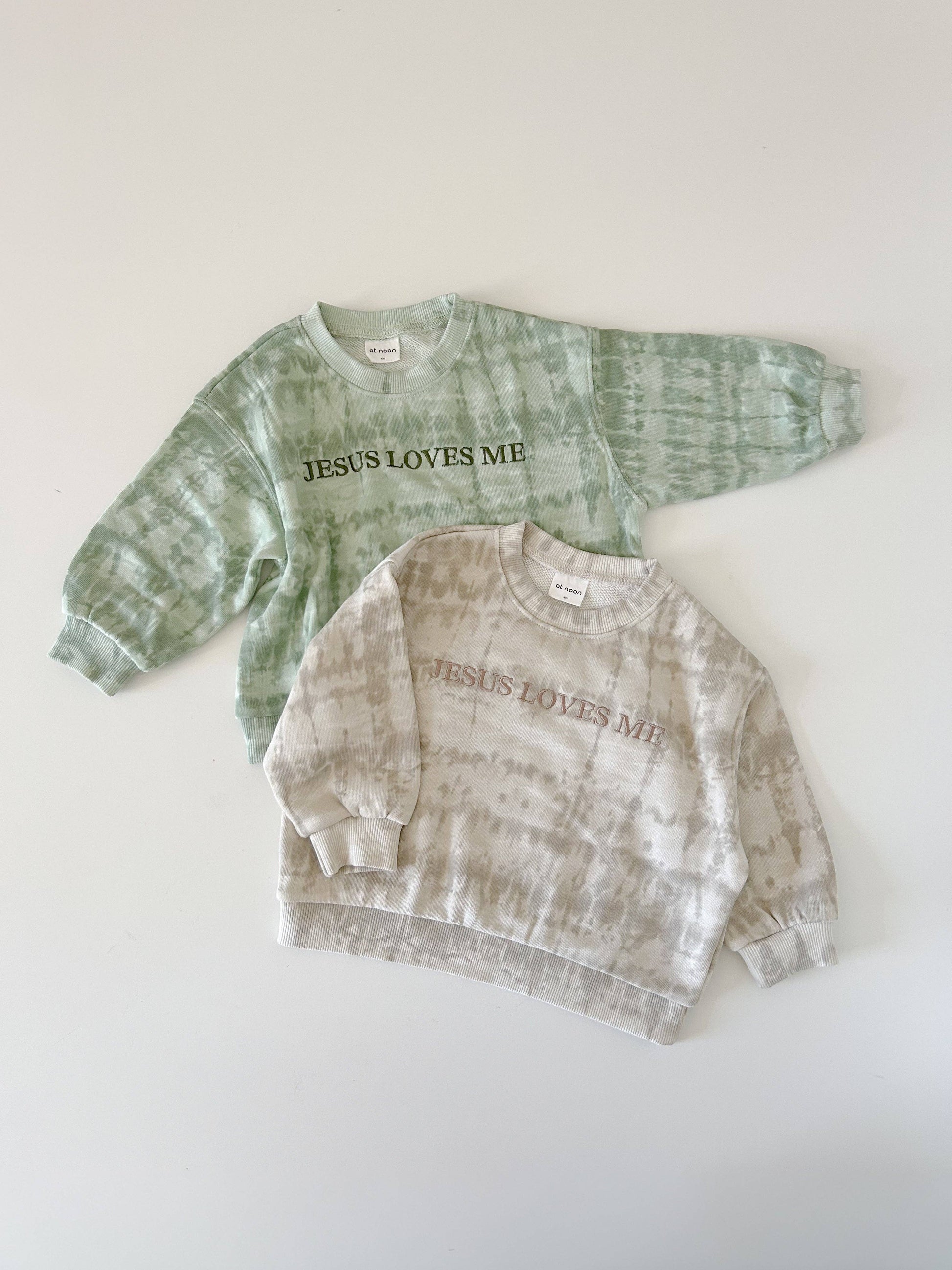 Jesus Loves Me Tie-Dye Sweatshirt