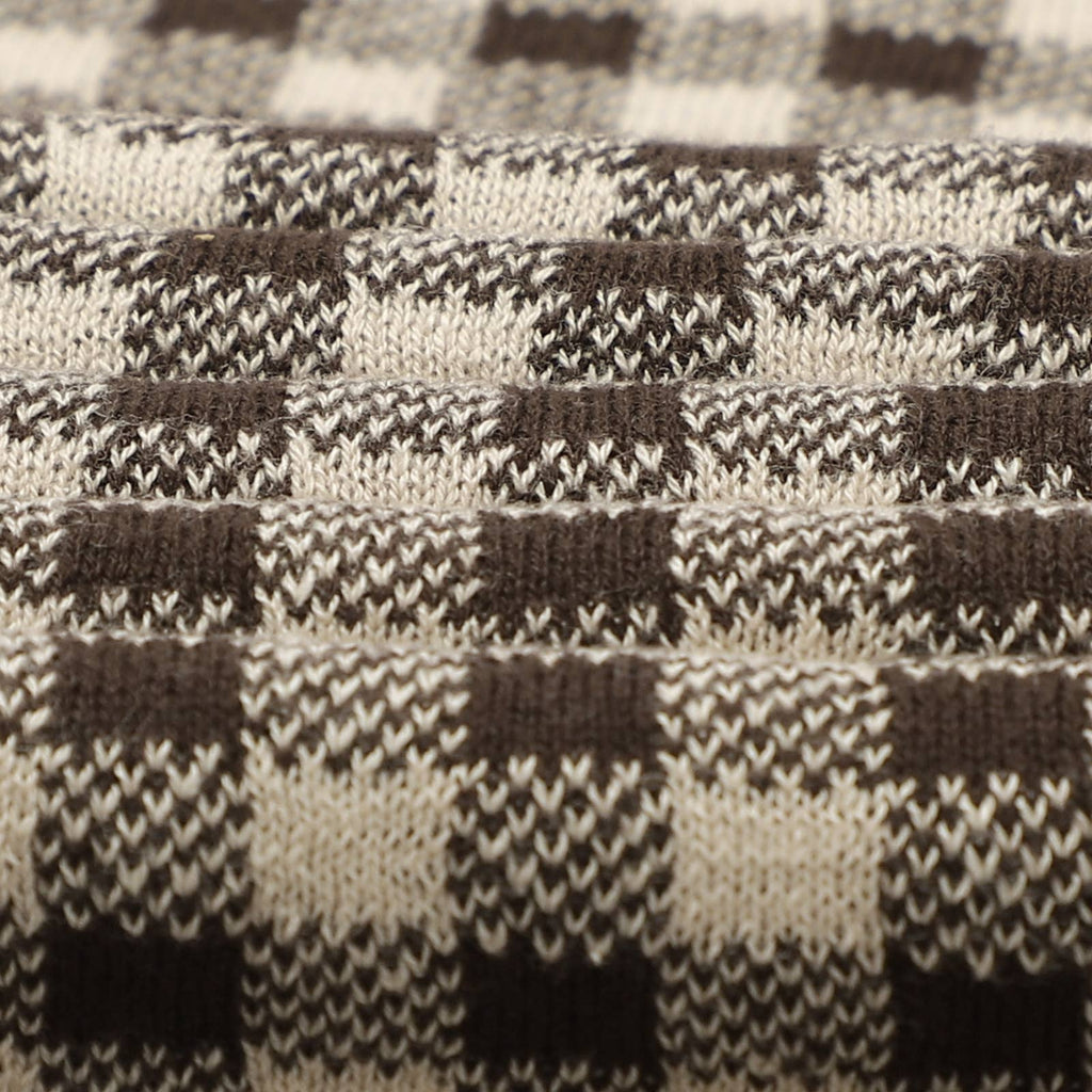 Cotton Receiving Blanket | Tan Gingham