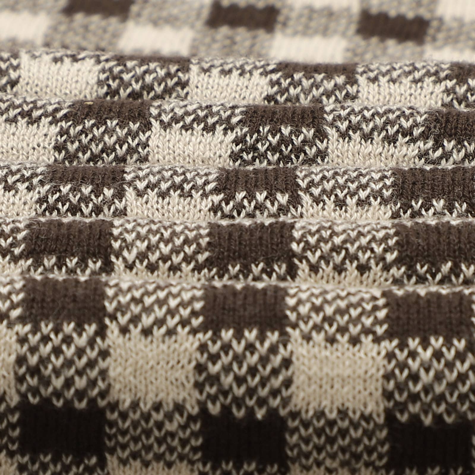 Cotton Receiving Blanket | Tan Gingham