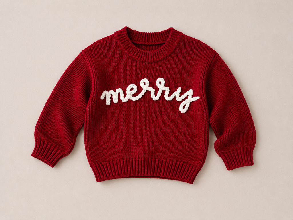 Knit Merry Hand Stitched Sweater