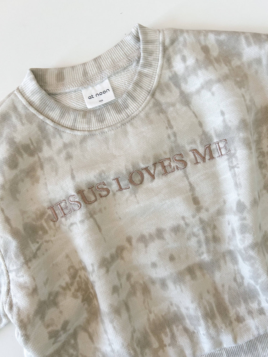 Jesus Loves Me Tie-Dye Sweatshirt