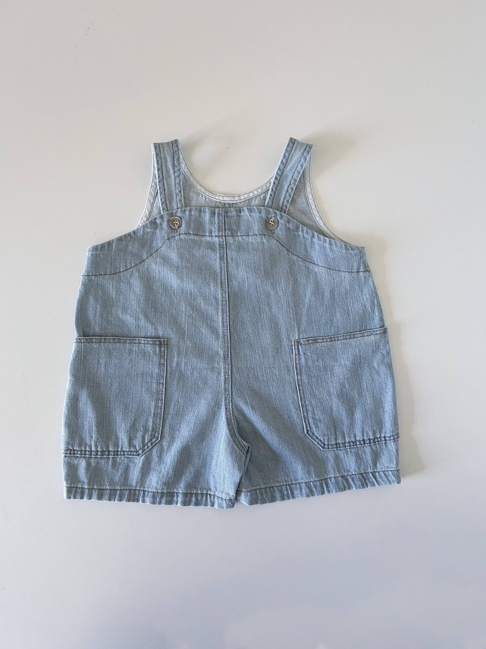 Toddler 2-Way Denim Short Overalls