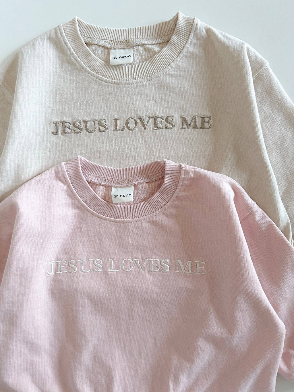 Jesus Loves Me Sweatshirt - Pink
