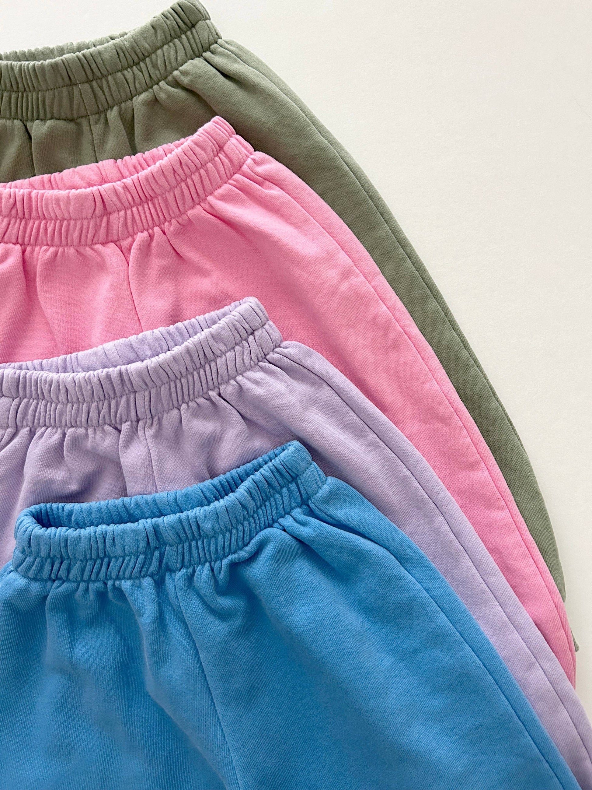 Zip-up Hoodie and Jogger Pants Set - Pink & Olive