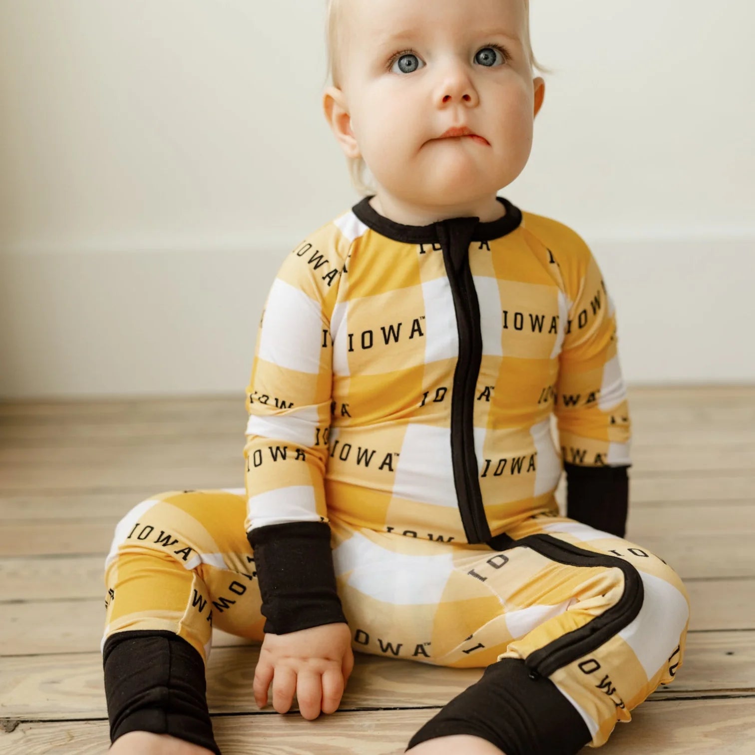 Zip Onesie - Iowa Grid Pajamas