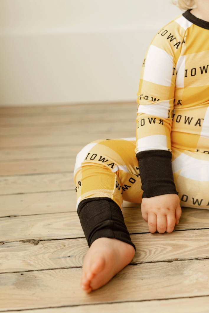 Zip Onesie - Iowa Grid Pajamas