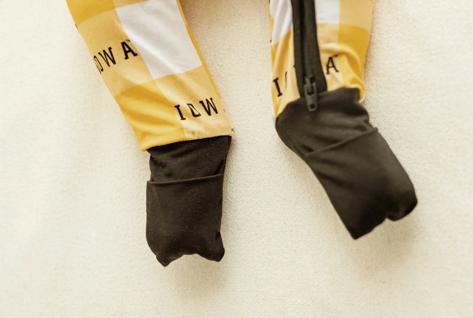 Zip Onesie - Iowa Grid Pajamas