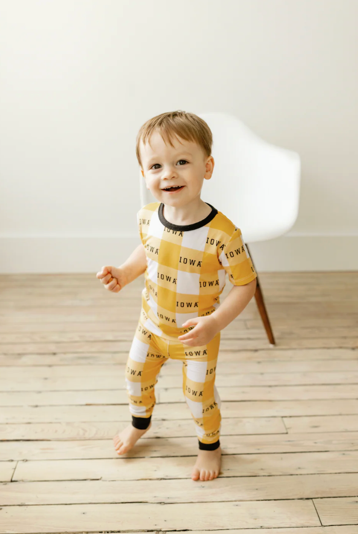 Two Piece Jammies Set - Iowa Grid