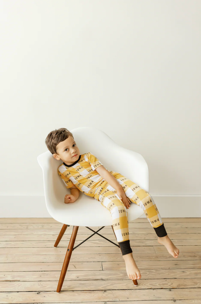 Two Piece Jammies Set - Iowa Grid