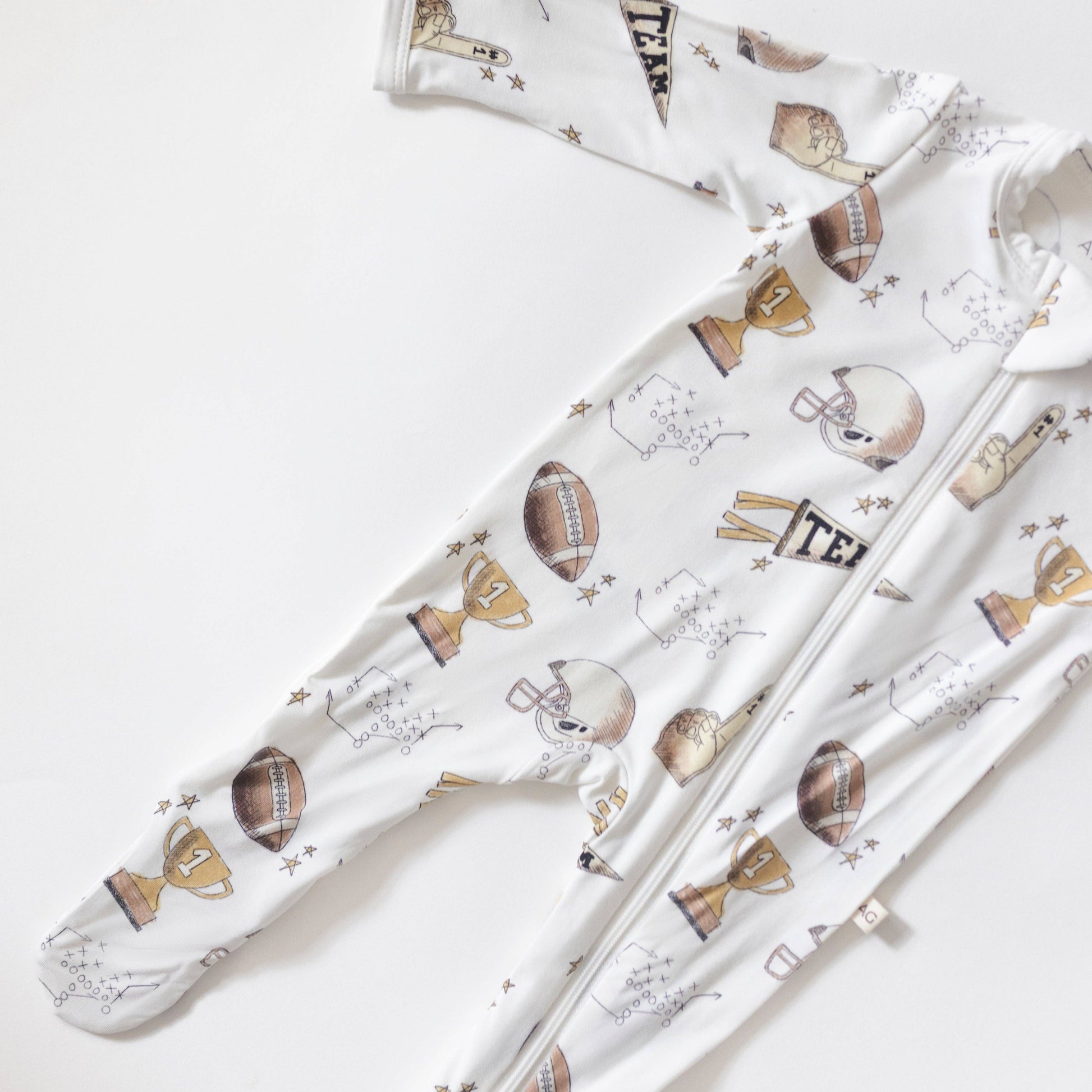 Game Day Bamboo Pajamas - Baby Onesie
