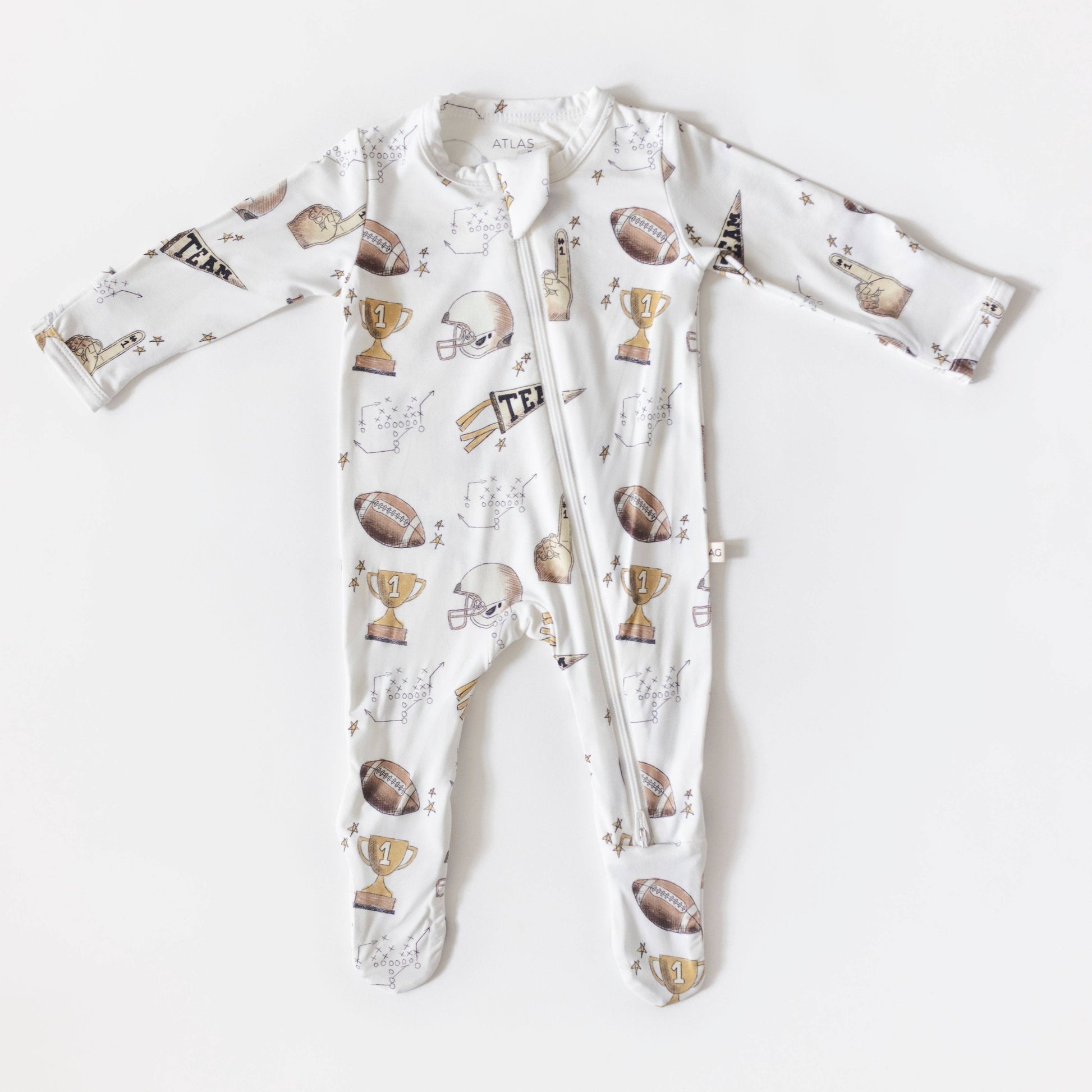Game Day Bamboo Pajamas - Baby Onesie
