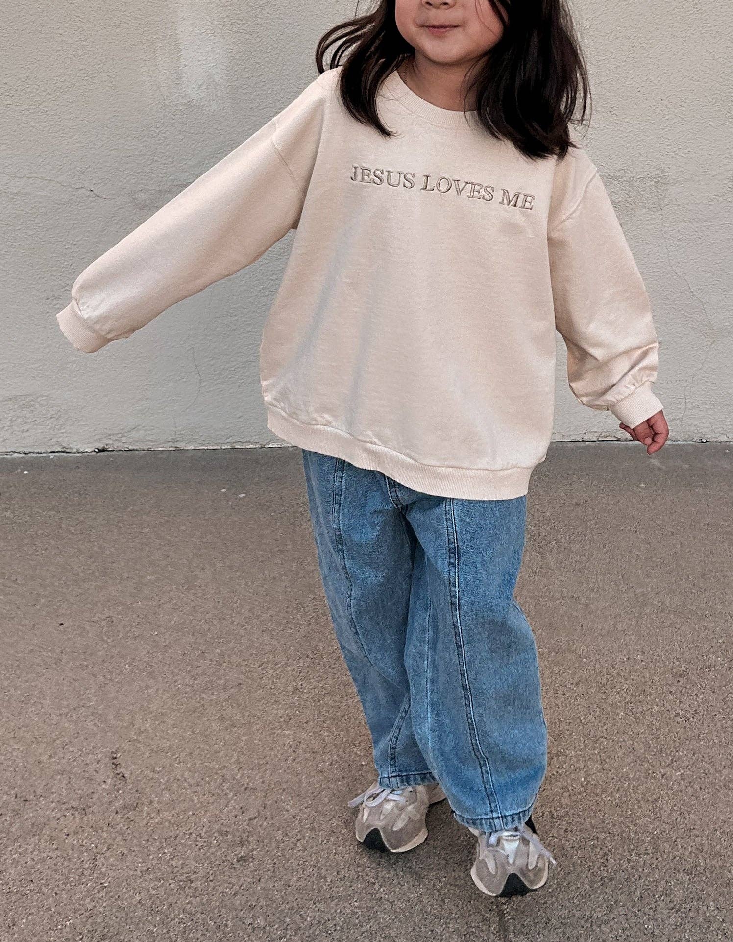 Jesus Loves Me Tie-Dye Sweatshirt