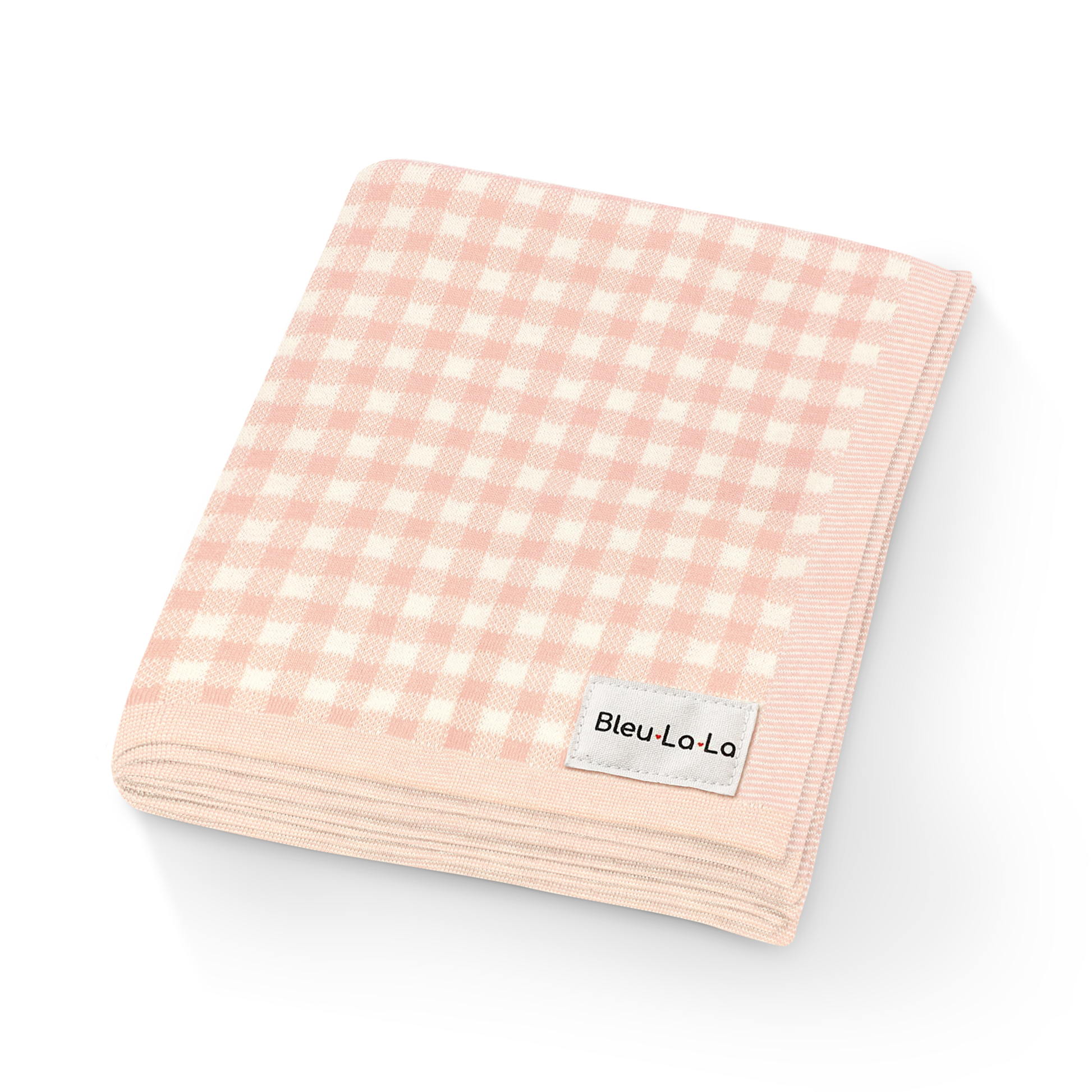 Cotton Receiving Blanket | Tan Gingham