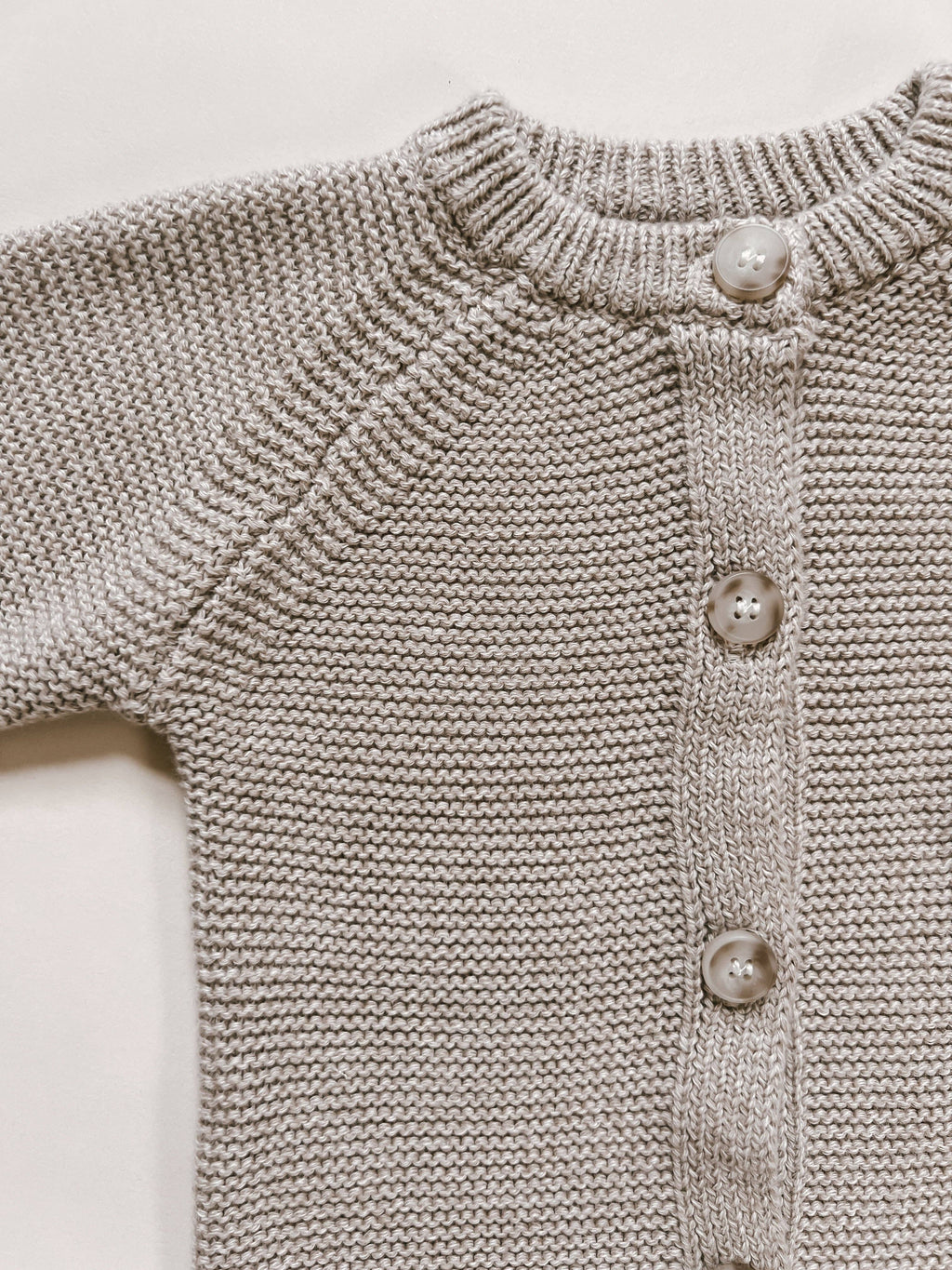 Classic Knit Jumpsuit - Heather Beige