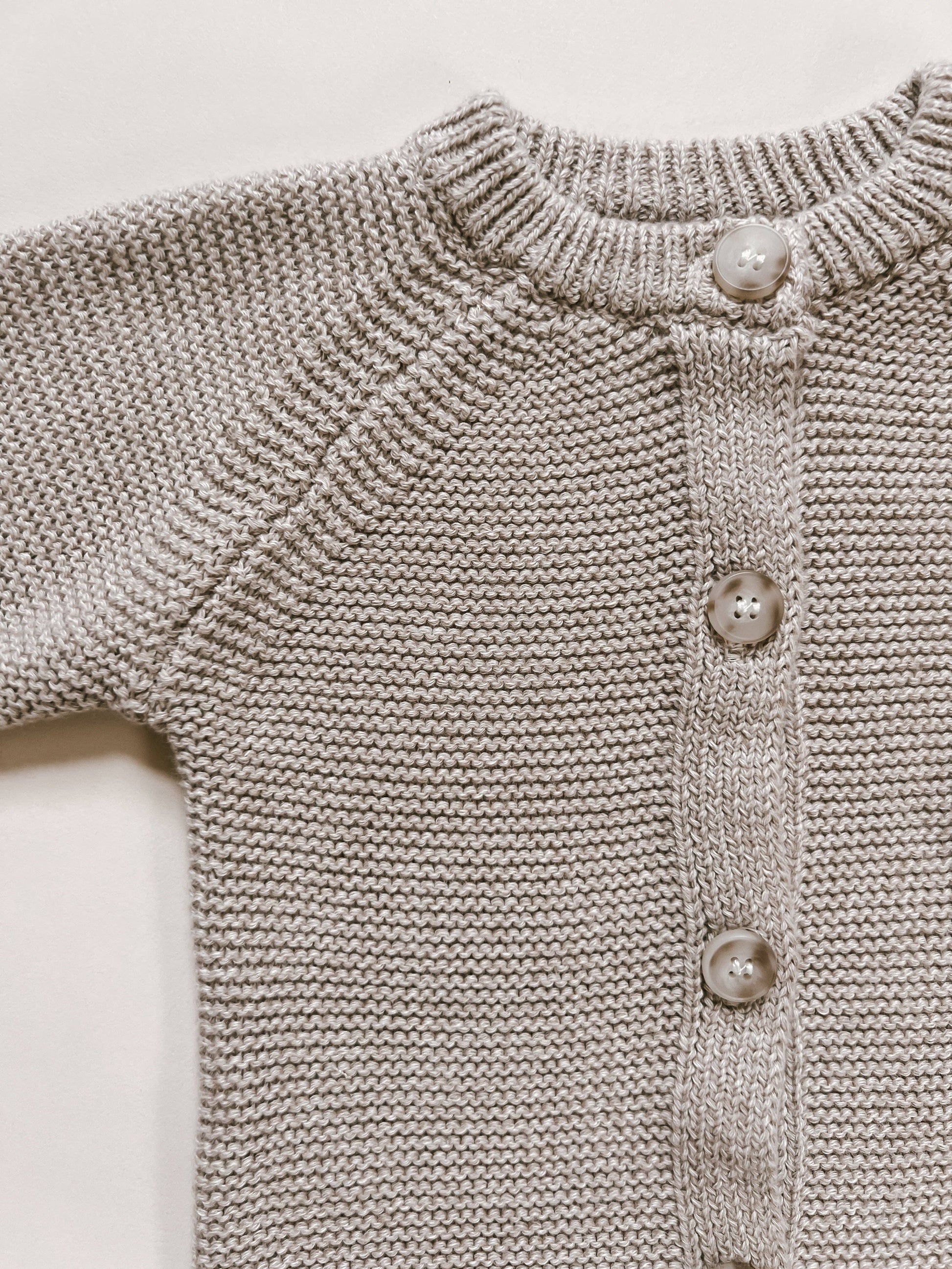 Classic Knit Jumpsuit - Heather Beige