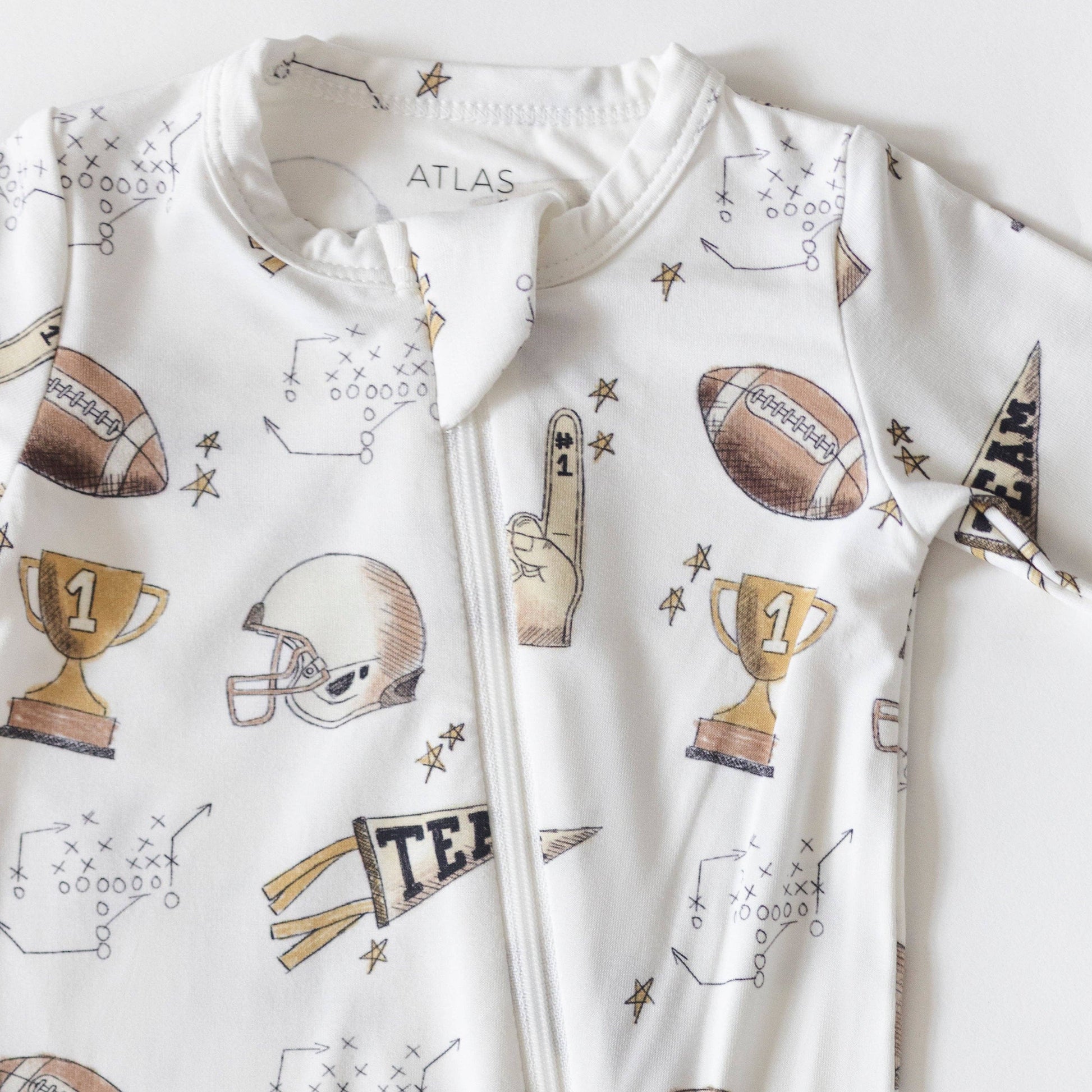 Game Day Bamboo Pajamas - Baby Onesie