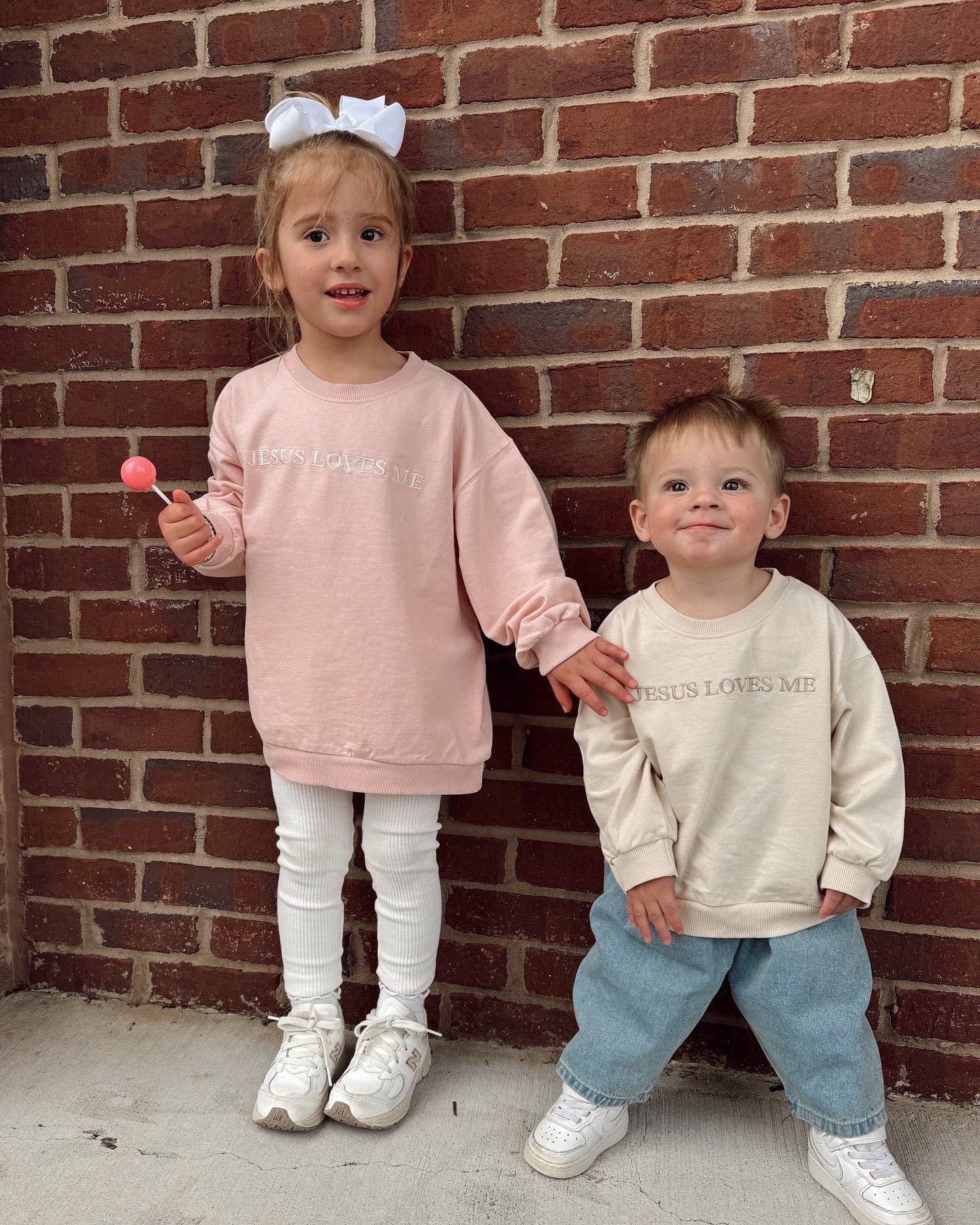 Jesus Loves Me Tie-Dye Sweatshirt